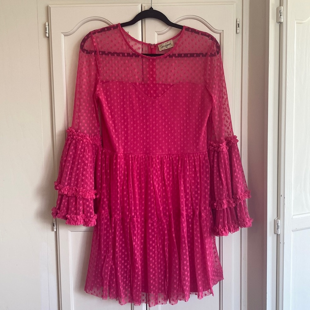 Hot pink dress